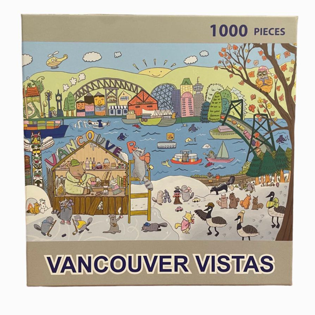 Arcadia Puzzles - Vancouver Vistas 1000 Piece Puzzle - The Puzzle Nerds  