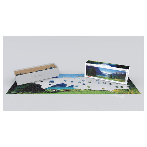 Lake Louise, Canadian Rockies 1000 Piece Panoramic Puzzle The Puzzle