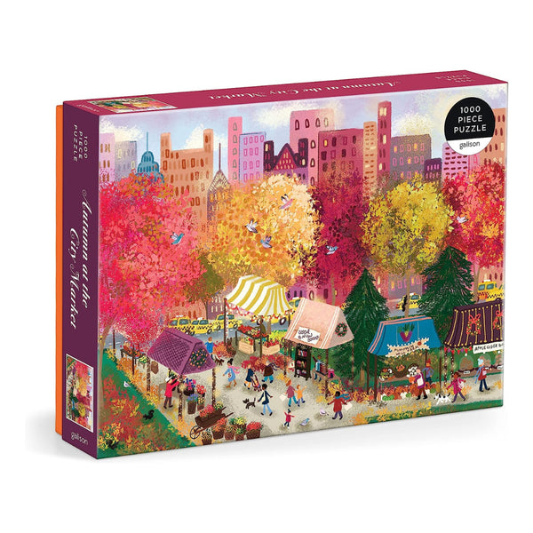 Autumn At The City Market 1000 Piece Puzzle – The Puzzle Nerds