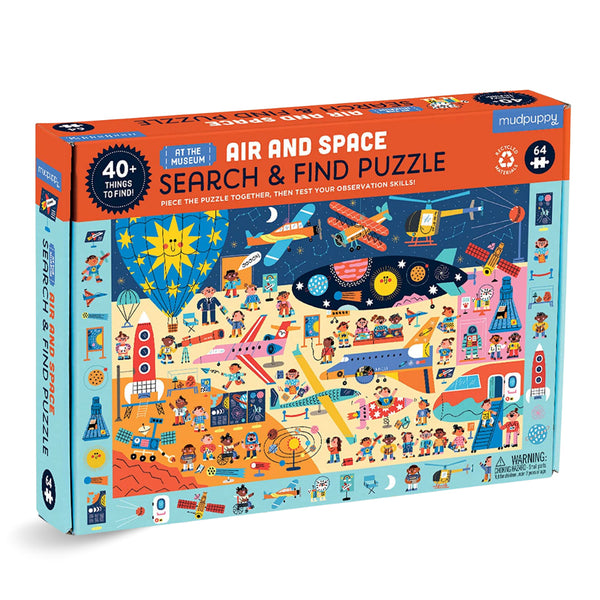 Mudpuppy Puzzle 64 Pezzi – Cerca E Trova – Mercatino Di Natale – Per Bambini 4+