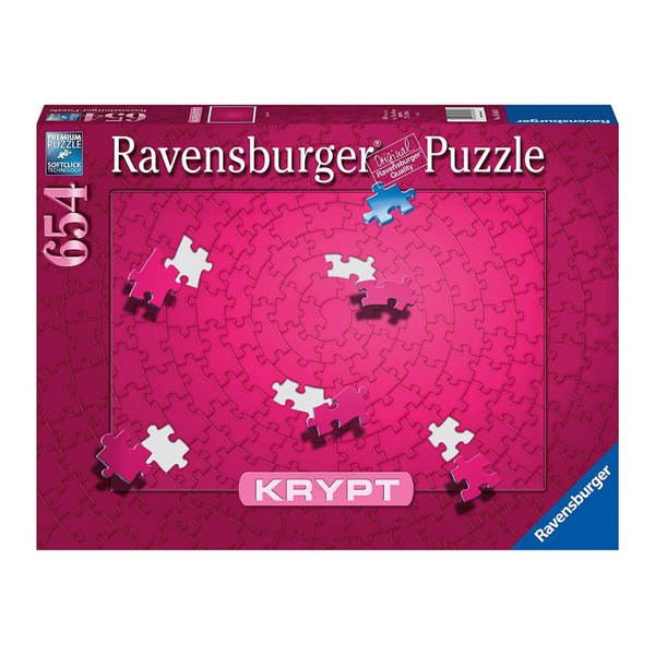 Ravensburger 654 Piece Jigsaw Puzzle - Unique Softclick Technology, 27 x 20 inches, Pink, Model 15964