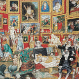 Galison - Tribuna Of The Uffizi Meowsterpiece Of Western Art 1500 Piece Puzzle - The Puzzle Nerds