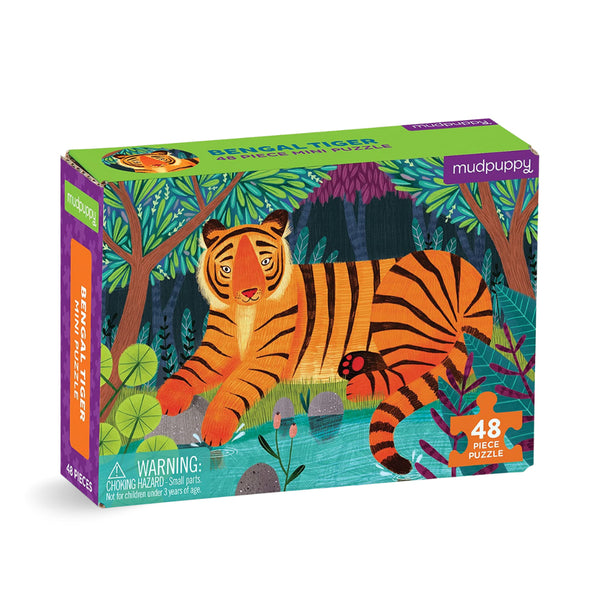 Bengal Tiger 48 Piece Mini Puzzle – The Puzzle Nerds