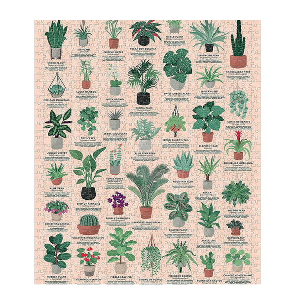 house plant chart House Plants 1000 Piece Puzzle – The Puzzle Nerds