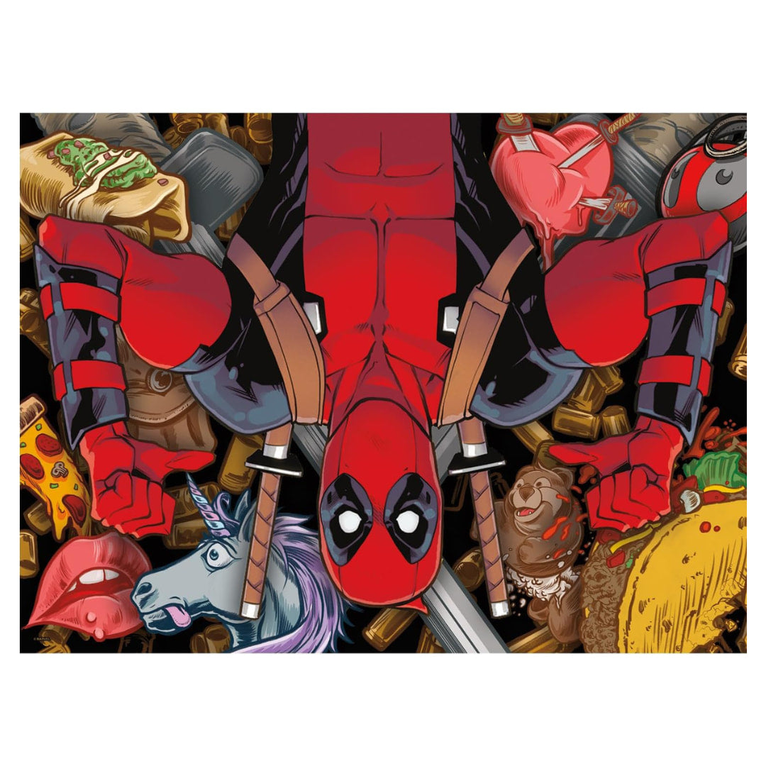 Aquarius Puzzles - Deadpool Collage 500 Piece Jigsaw Puzzle - The Puzzle Nerds 