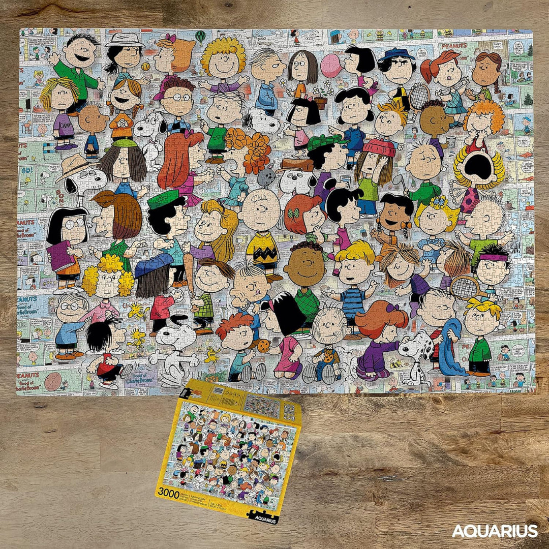 Aquarius Puzzles - Peanuts Cast 3000 Piece Puzzle - The Puzzle Nerds  