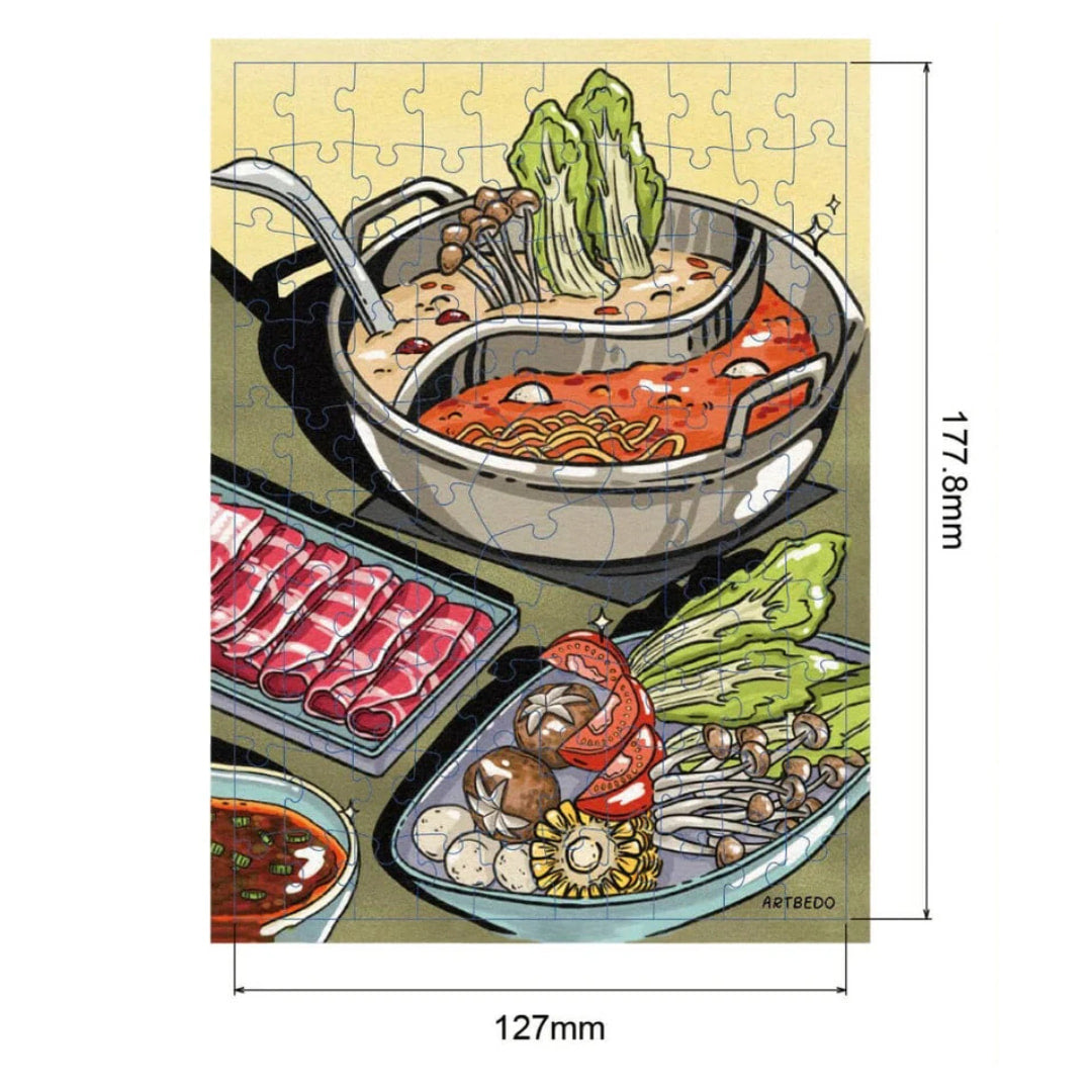 Arcadia Puzzles - Hotpot 100 Piece Mini Puzzle - The Puzzle Nerds  