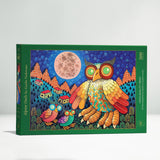 Art & Fable Puzzles - Alpine Owls 500 Piece Puzzle - The Puzzle Nerds  