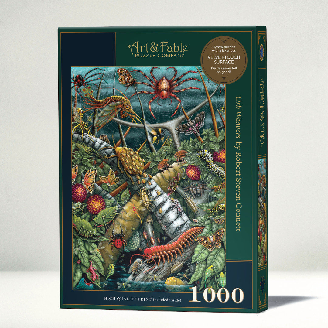 Art & Fable Puzzles - Orb Weavers 1000 Piece Puzzle - The Puzzle Nerds  