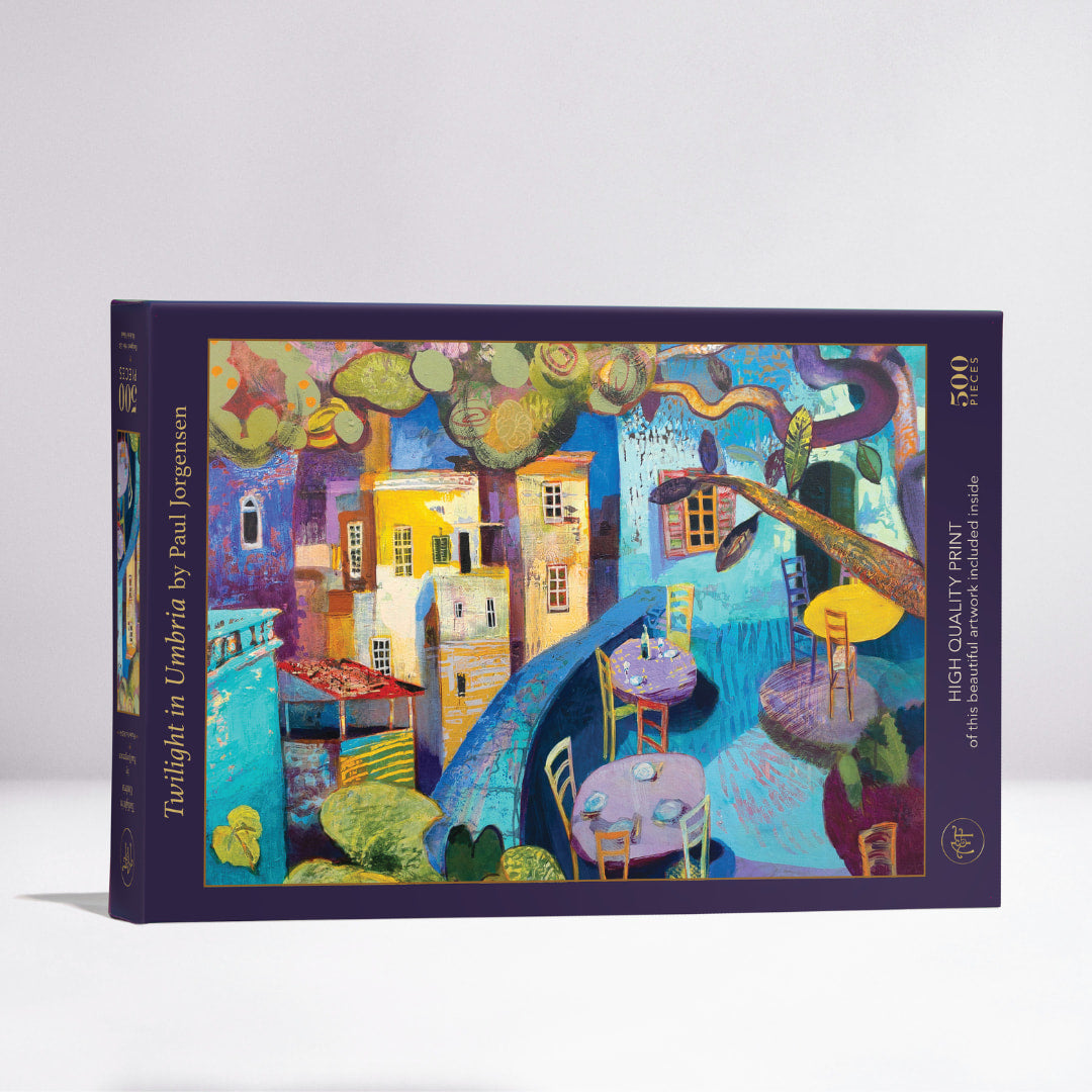 Art & Fable Puzzles - Twilight In Umbria 500 Piece Puzzle - The Puzzle Nerds  