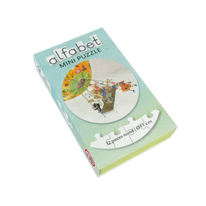 Bekking & Blitz Puzzles - Alphabet (Alfabet) Elephant And Orca 32 Piece Round Mini Puzzle - The Puzzle Nerds  