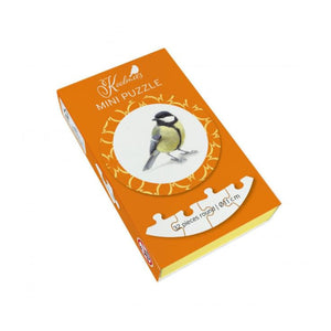 Bekking & Blitz Puzzles - Coal Tit (Koolmees) 32 Piece Round Mini Puzzle - The Puzzle Nerds  