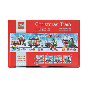 Chronicle Books - LEGO Christmas Train Puzzle - The Puzzle Nerds 
