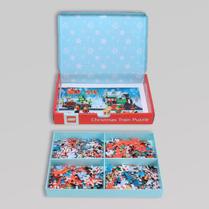 Chronicle Books - LEGO Christmas Train Puzzle - The Puzzle Nerds 