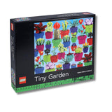 Image of a 1000 piece puzzle  of a thriving collection of LEGO tiny plants and succulents.