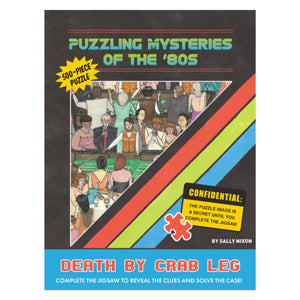 Chronicle Books - Puzzling Mysteries of the ’80s Death by Crab Leg 500-Piece Puzzle - The Puzzle Nerds 