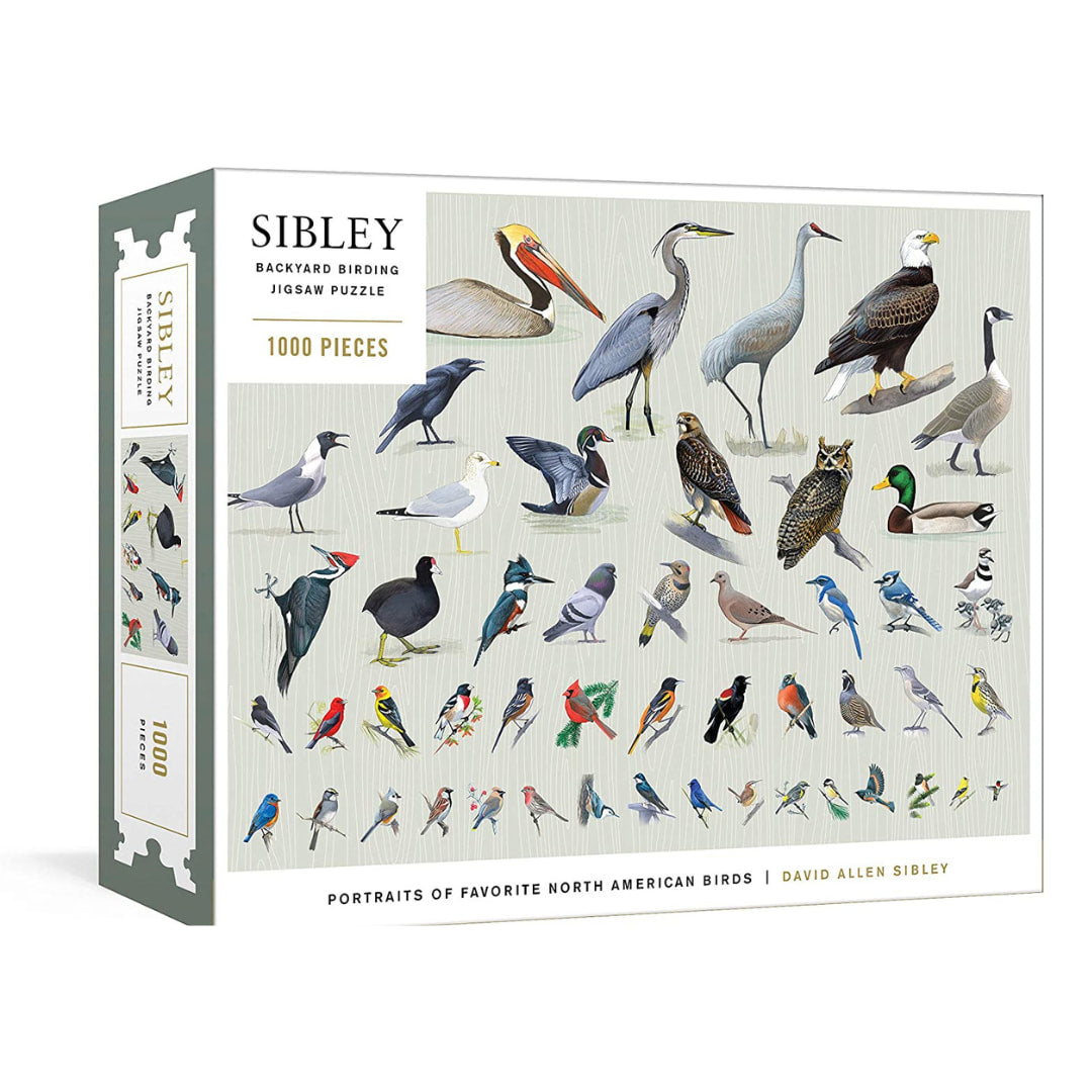 Clarkson Potter - Products Sibley Backyard Birding 1000 Piece Puzzle - The Puzzle Nerds