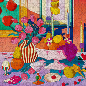 Cloudberries - Cherries 1000 Piece Puzzle  - The Puzzle Nerds 