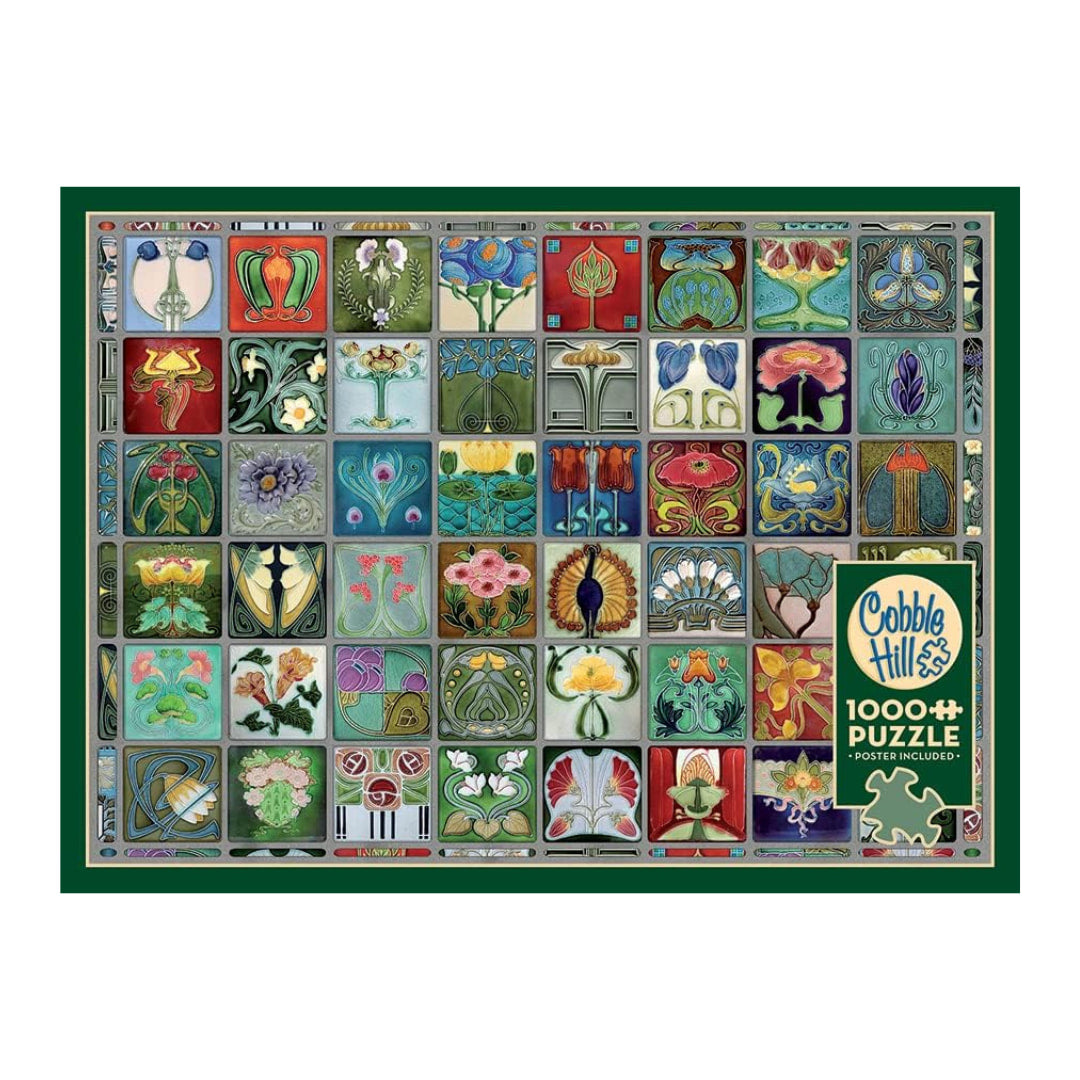 Cobble Hill - Art Nouveau Tiles 1000 Piece Puzzle - The Puzzle Nerds 