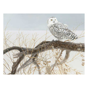 Cobble Hill - Fallen Willow - Snowy Owl 500 Piece Puzzle - The Puzzle Nerds 