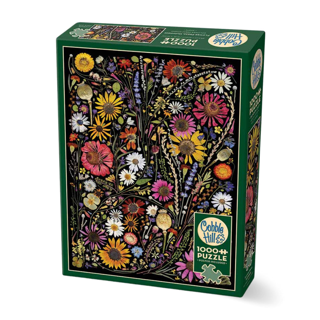 Cobble Hill - Flower Press: Happiness 1000 Piece Puzzle - The Puzzle Nerds  