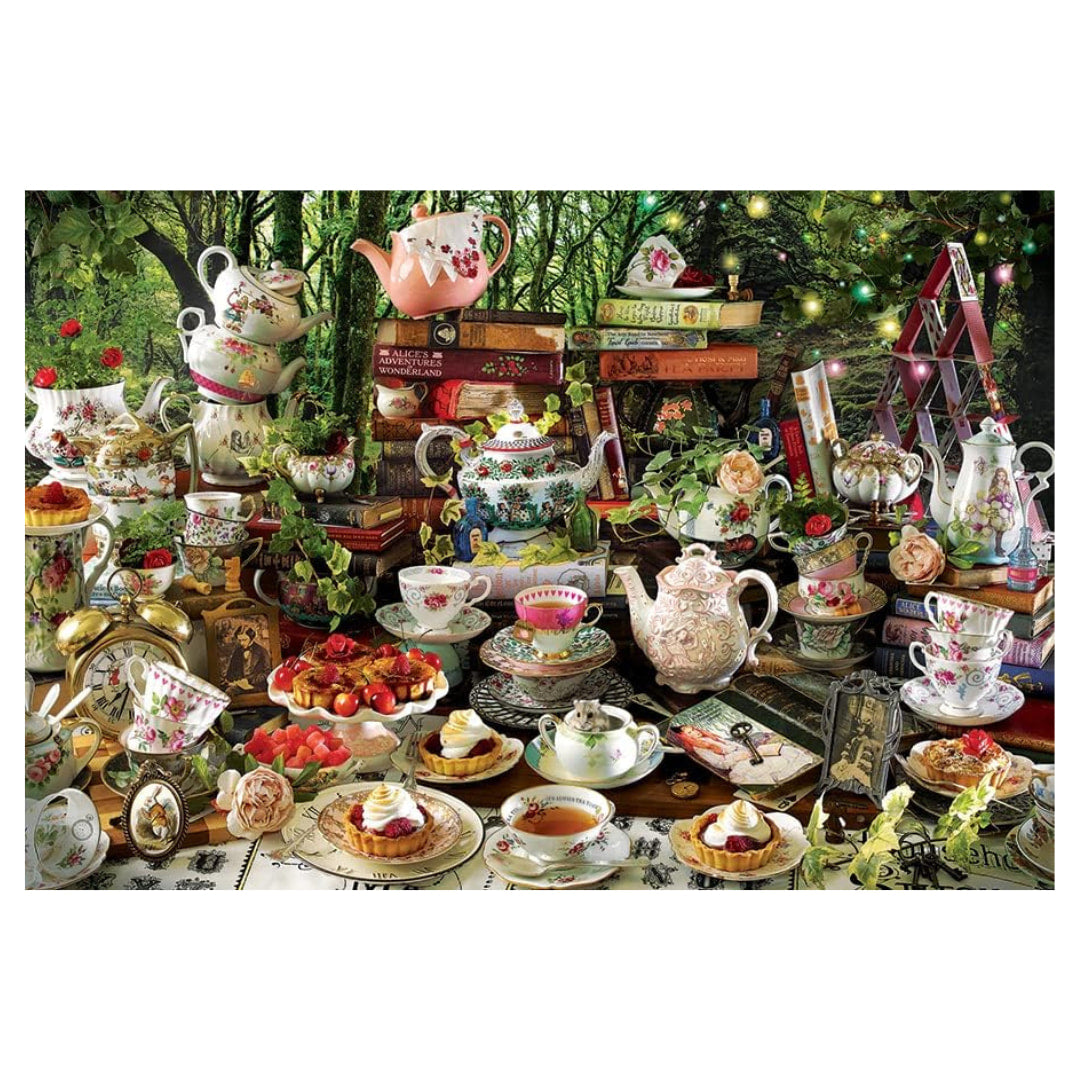 Cobble Hill - Mad Hatter's Tea Party 2000 Puzzle - The Puzzle Nerds  