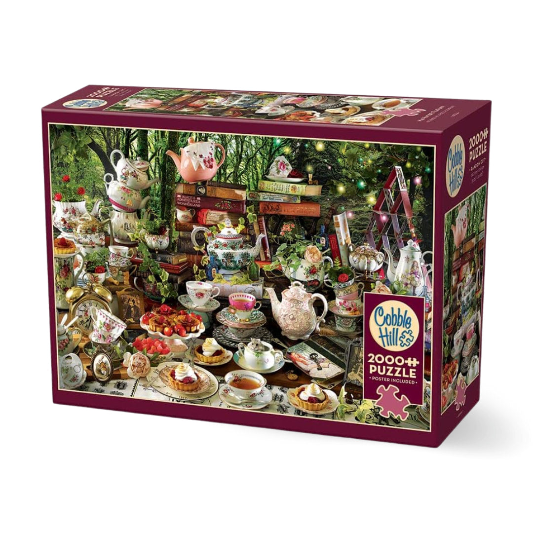 Cobble Hill - Mad Hatter's Tea Party 2000 Puzzle - The Puzzle Nerds  