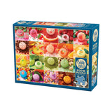Cobble Hill puzzle box with colorful macaron design on a white background