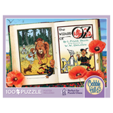Cobble Hill puzzle box featuring 'The Wizard of Oz' book cover with poppies and characters.