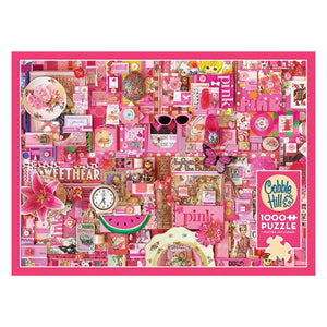 Cobble Hill - Pink 1000 Piece Puzzle - The Puzzle Nerds 