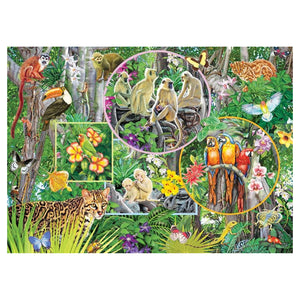 Cobble Hill - Rainforest Magic 350 Piece Family Puzzle - The Puzzle Nerds  