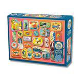 Cobble Hill puzzle box with colorful illustrations on a white background