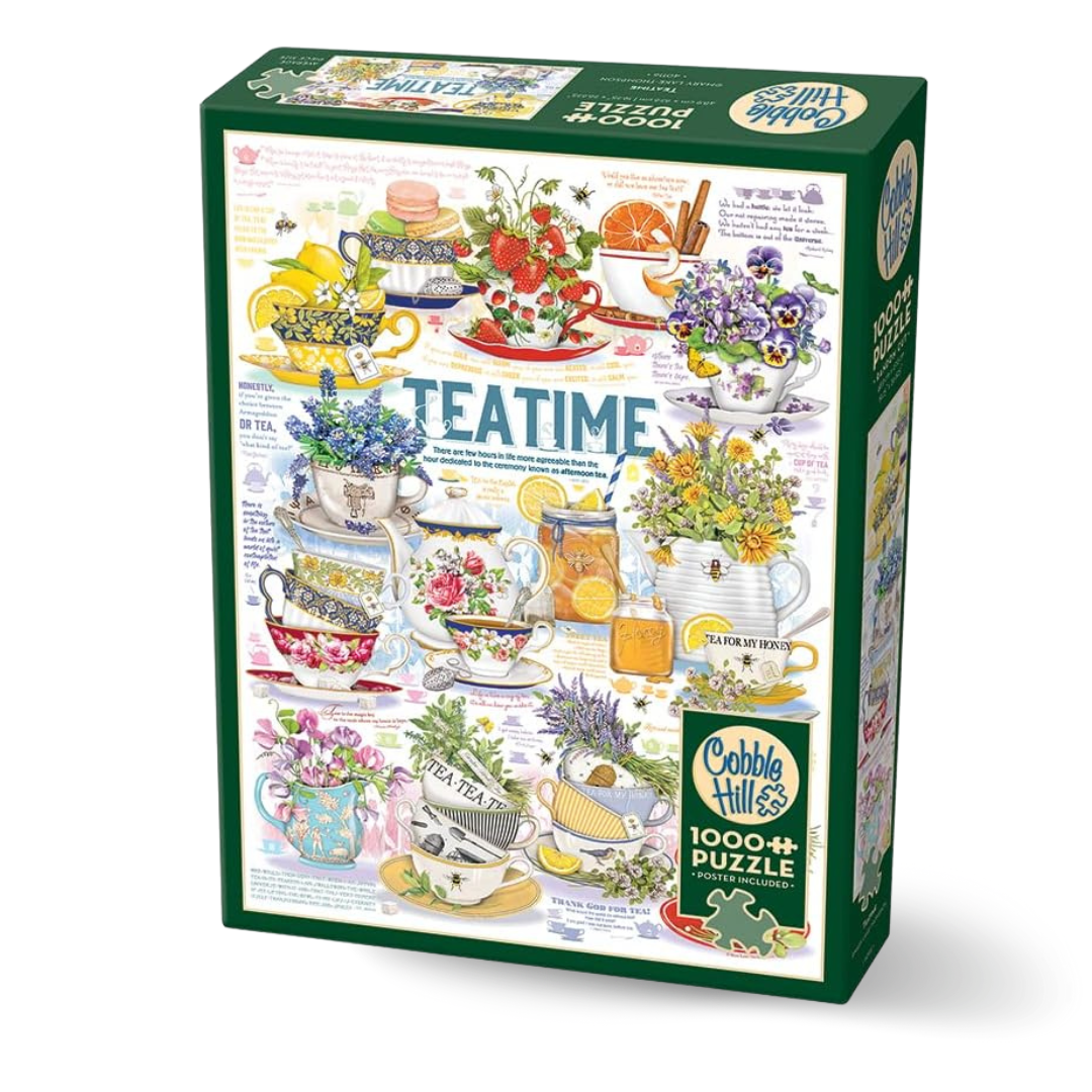 Cobble Hill - Tea Time 1000 Piece Puzzle - The Puzzle Nerds 
