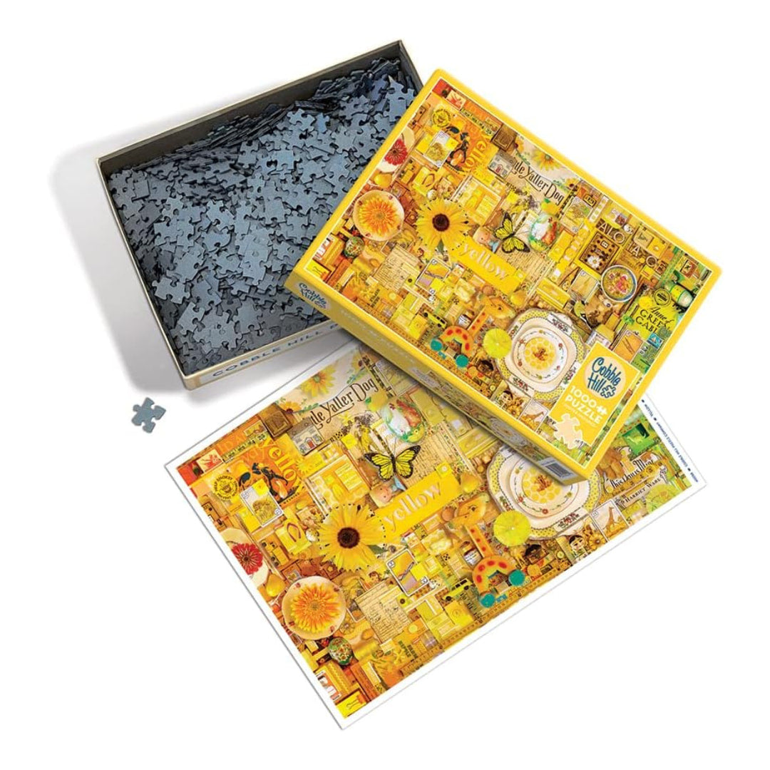 Cobble Hill - Yellow 1000 Piece Puzzle - The Puzzle Nerds  