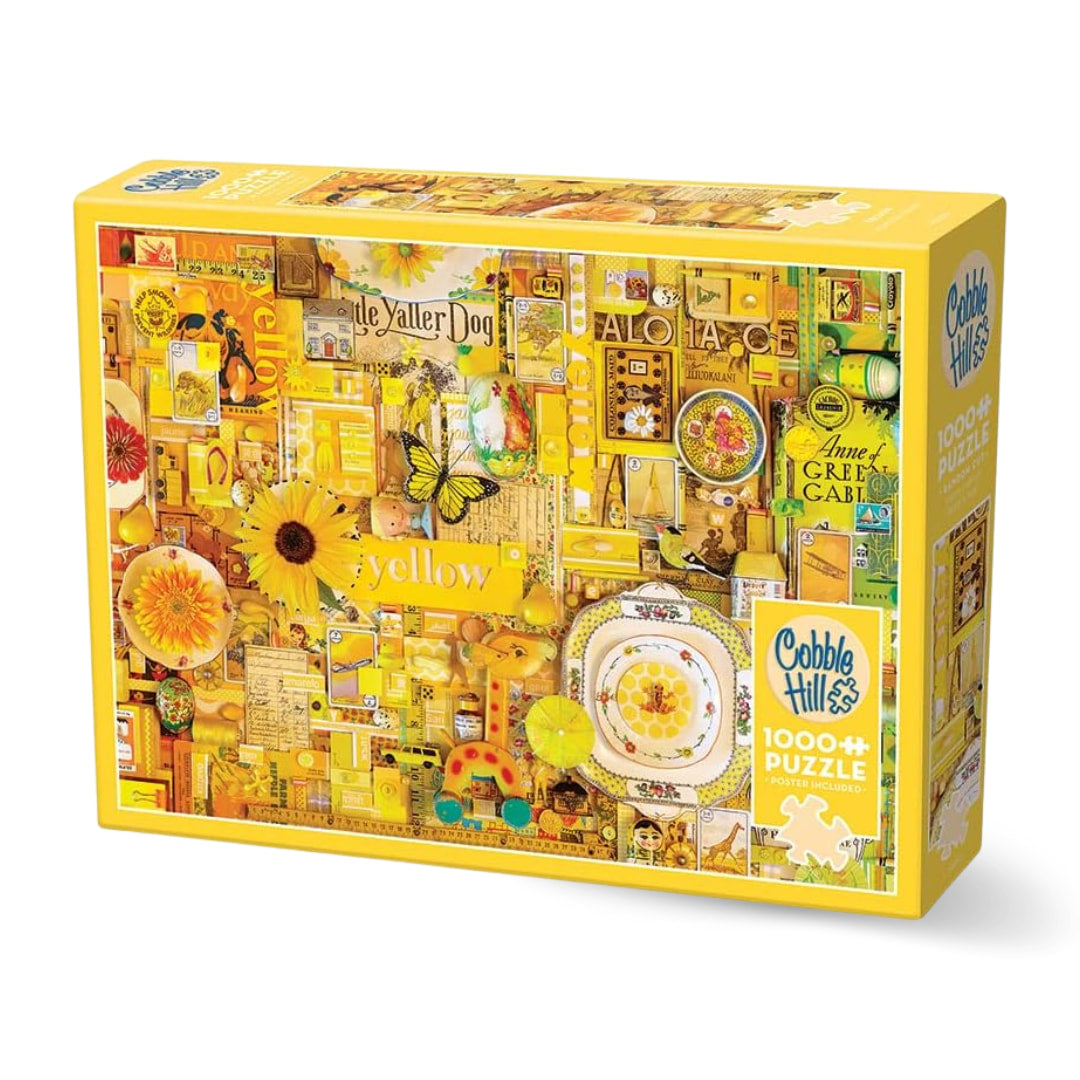 Cobble Hill - Yellow 1000 Piece Puzzle - The Puzzle Nerds  