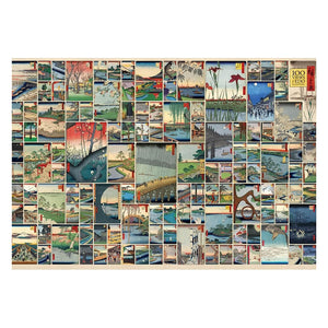 Cobble Hill Puzzle - 100 Famous Views Of Edo 2000 Piece Puzzle - The Puzzle Nerds 