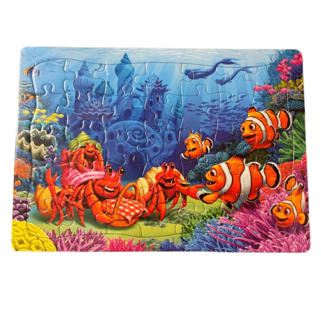 Cobble Hill Puzzle - Clownfish Gathering 35 Piece Tray Puzzle - The Puzzle Nerds 