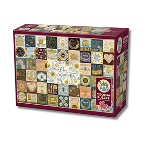 Cobble Hill Puzzles - Bee Kind 2000 Piece Puzzle - The Puzzle Nerds  