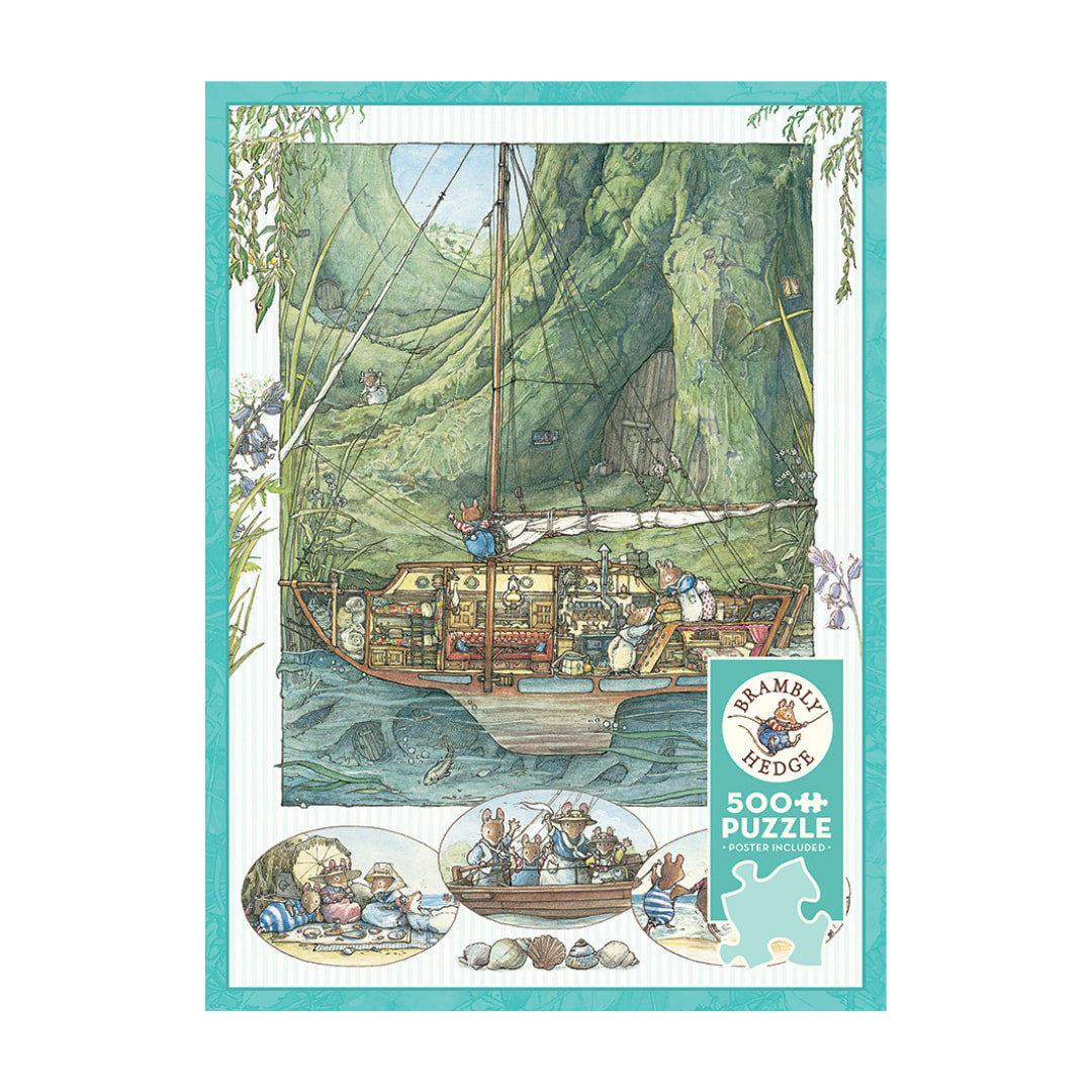 Cobble Hill  Puzzles -Brambly Hedge All Aboard! 500 Piece Puzzle - The Puzzle Nerds 