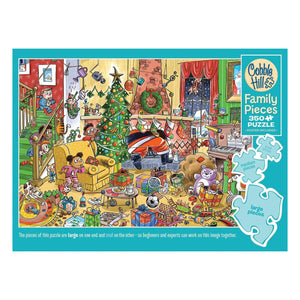 Cobble Hill Puzzles - Catching Santa 350 Piece Family Puzzle - The Puzzle Nerds  