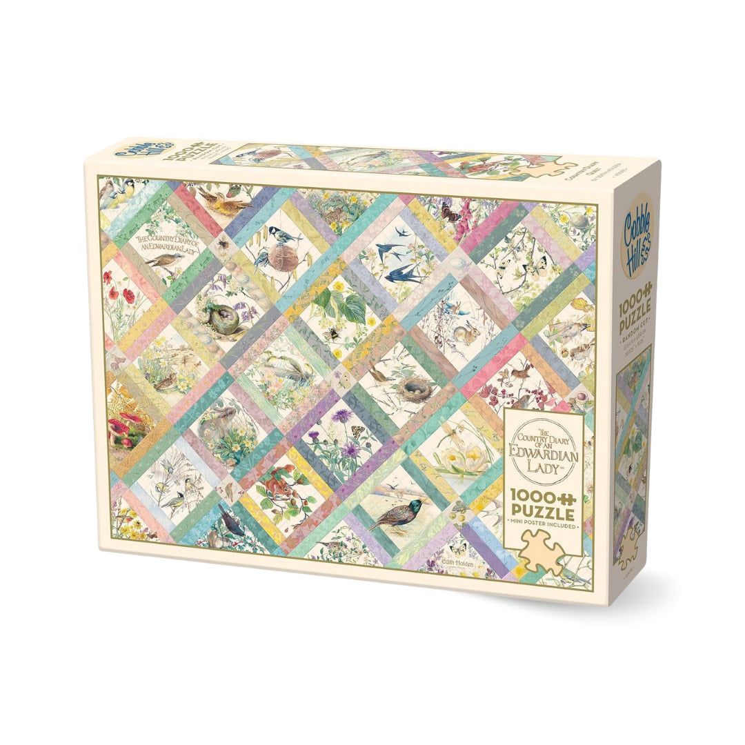 Cobble Hill Puzzles - Country Diary Quilt 1000 Piece Puzzle - The Puzzle Nerds 