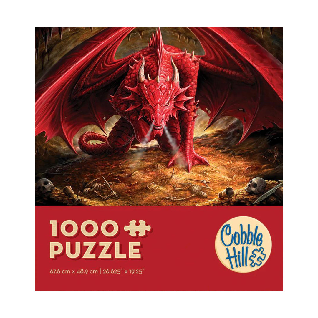 Cobble Hill Puzzles - Dragon's Lair 1000 Piece Puzzle (Modular) - The Puzzle Nerds 