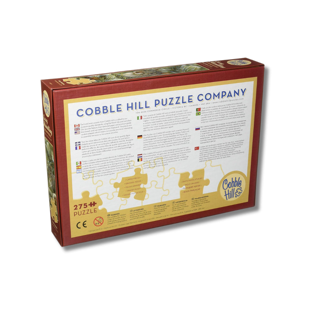 Cobble Hill Puzzles - Gray Squirrel Easy Handling 275 Piece Puzzle - Large Box - The Puzzle Nerds  