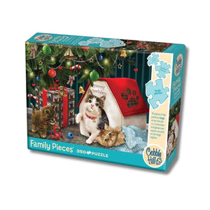 Cobble Hill Puzzles - Happy Pawlidays 350 Piece Family Puzzle - Large Box - The Puzzle Nerds  