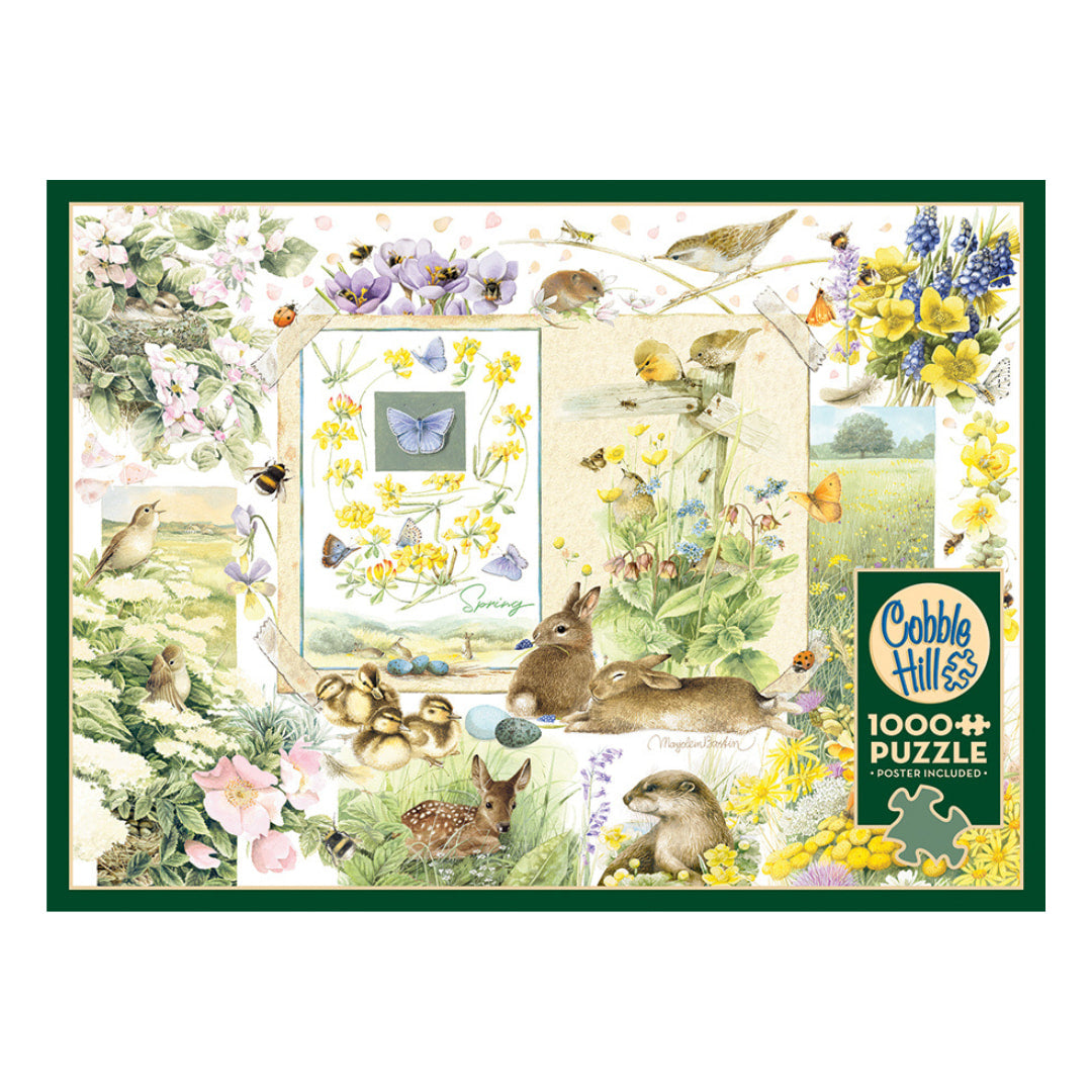 Cobble Hill  Puzzles -Nature Journal Spring 1000 Piece Puzzle - The Puzzle Nerds 