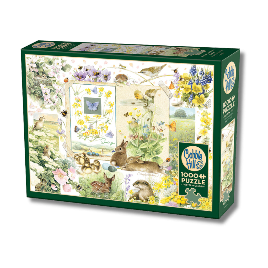 Cobble Hill  Puzzles -Nature Journal Spring 1000 Piece Puzzle - The Puzzle Nerds 