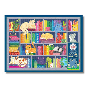 Cobble Hill Puzzles - Rainbow Cats 500 Piece Puzzle - The Puzzle Nerds  