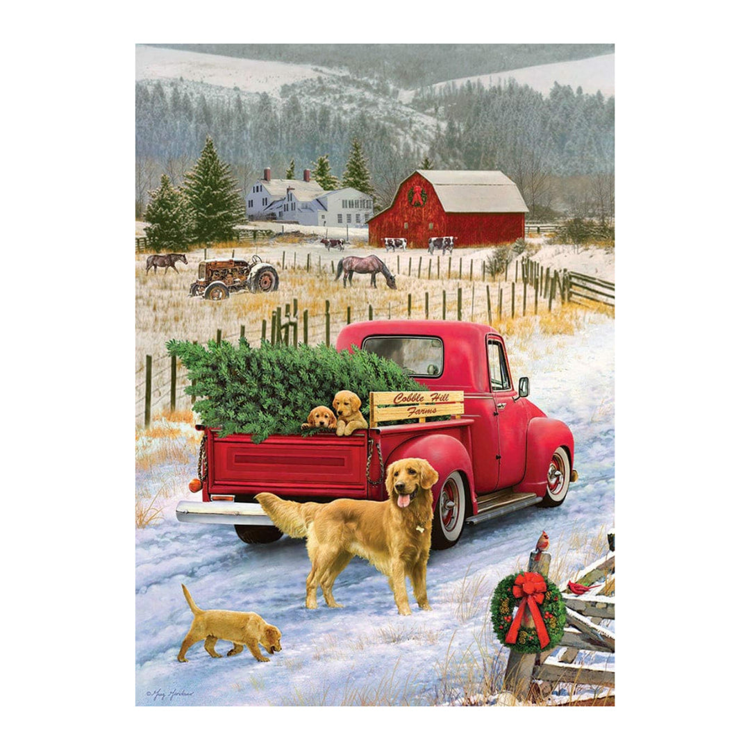 Cobble Hill Puzzles - Red Truck Farm 35 Piece Tray Puzzle - The Puzzle Nerds  