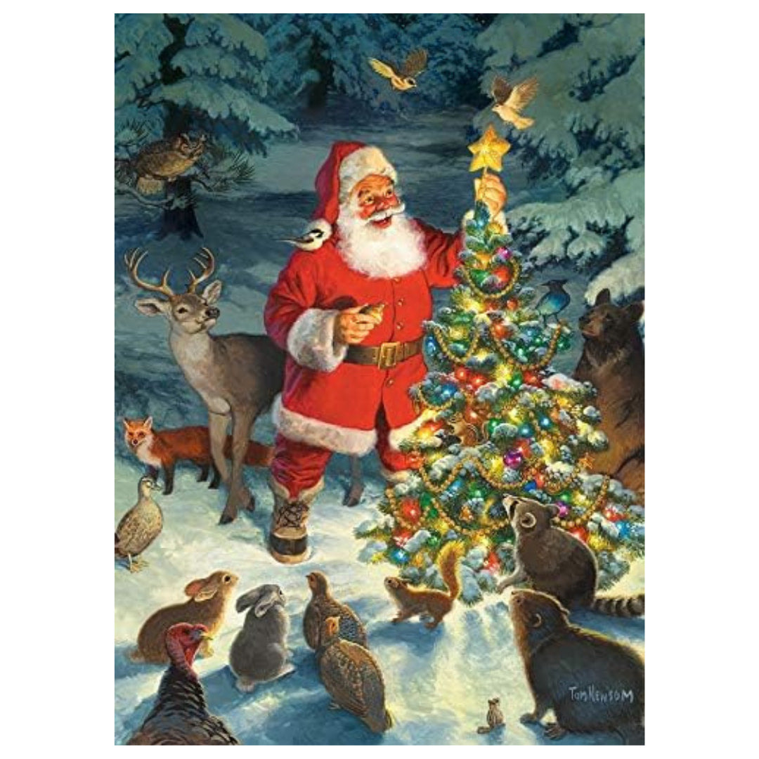 Cobble Hill Puzzles - Santa's Tree 1000 Piece Puzzle - Large Box - The Puzzle Nerds  