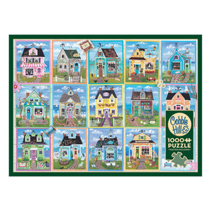 Cobble Hill  Puzzles - Seaside Cottages 1000 Piece Puzzle - The Puzzle Nerds 